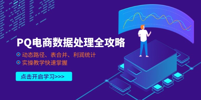 （14240期）PQ电商数据处理全攻略，动态路径、表合并、利润统计，实操教学快速掌握-AI搞钱研究院