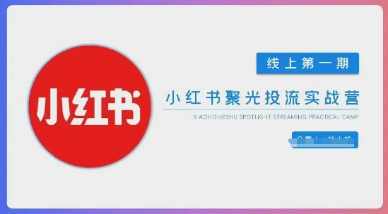 小红书聚光陪跑第一期，教你从0到1玩转小红书聚光投流，搭建小红书付费投流团队，更快的见到效果-AI搞钱研究院