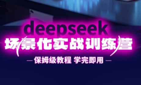 DeepSeek场景化实战训练营，保姆级教程，学完即用，手把手教你用DeepSeek提升效率-AI搞钱研究院